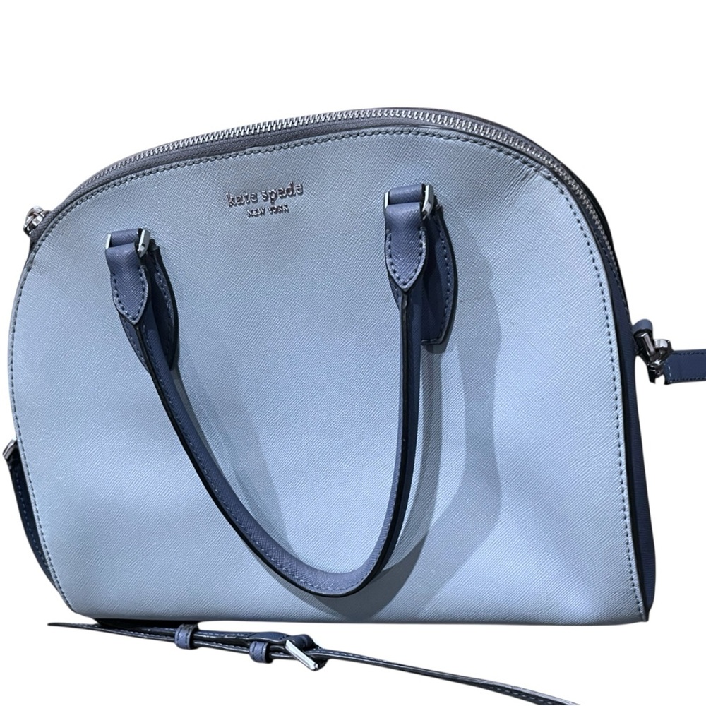 Kate Spade Light Blue Satchel with Shoulder Strap